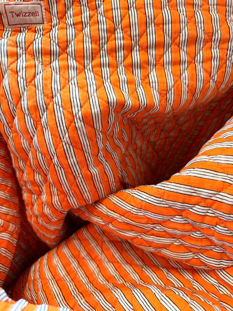 Roma Bag - Pink & Orange Striped