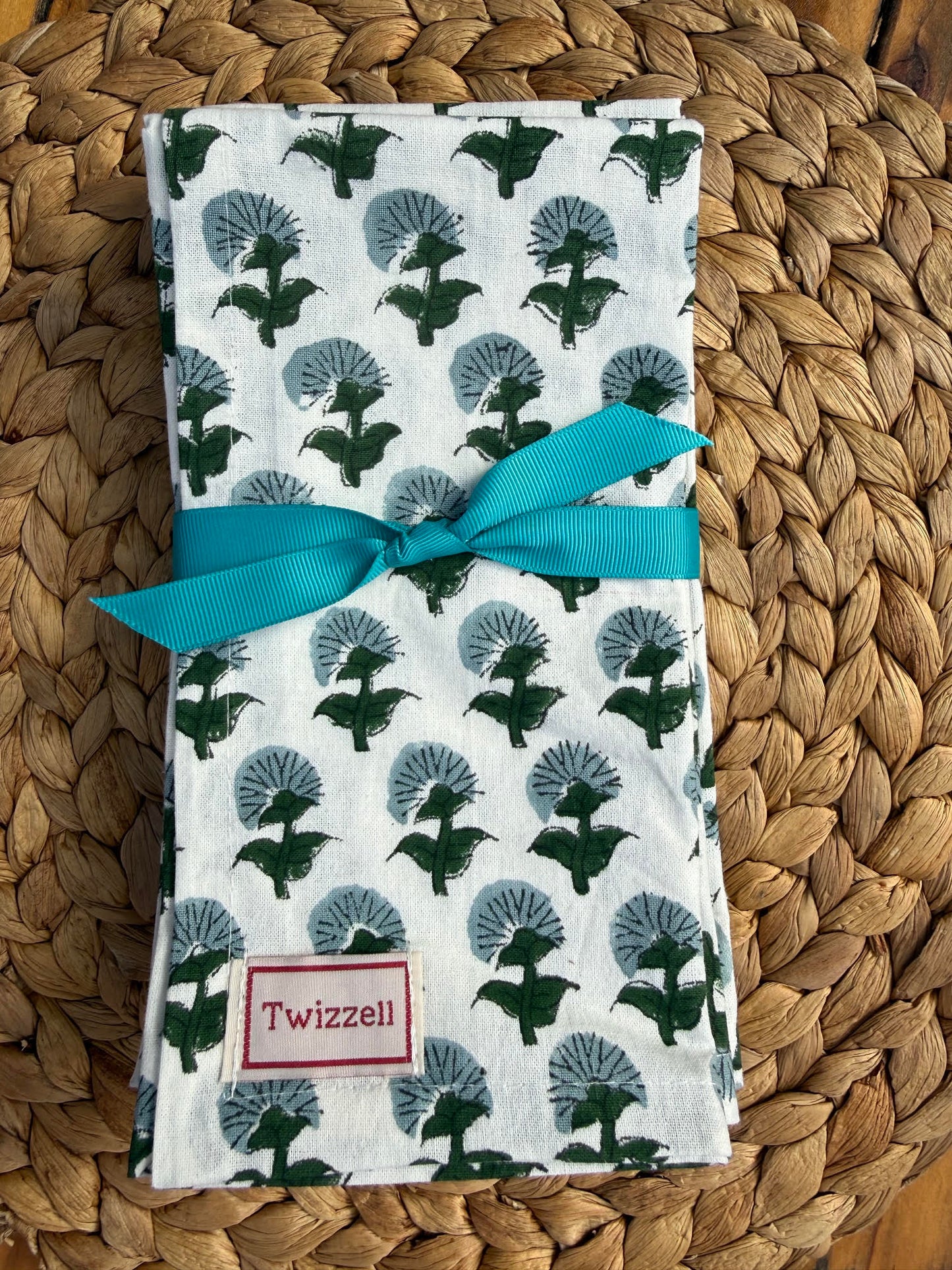Mini Azure Napkins x 4