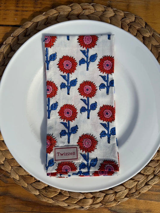 Sunflower Field Napkins x 4
