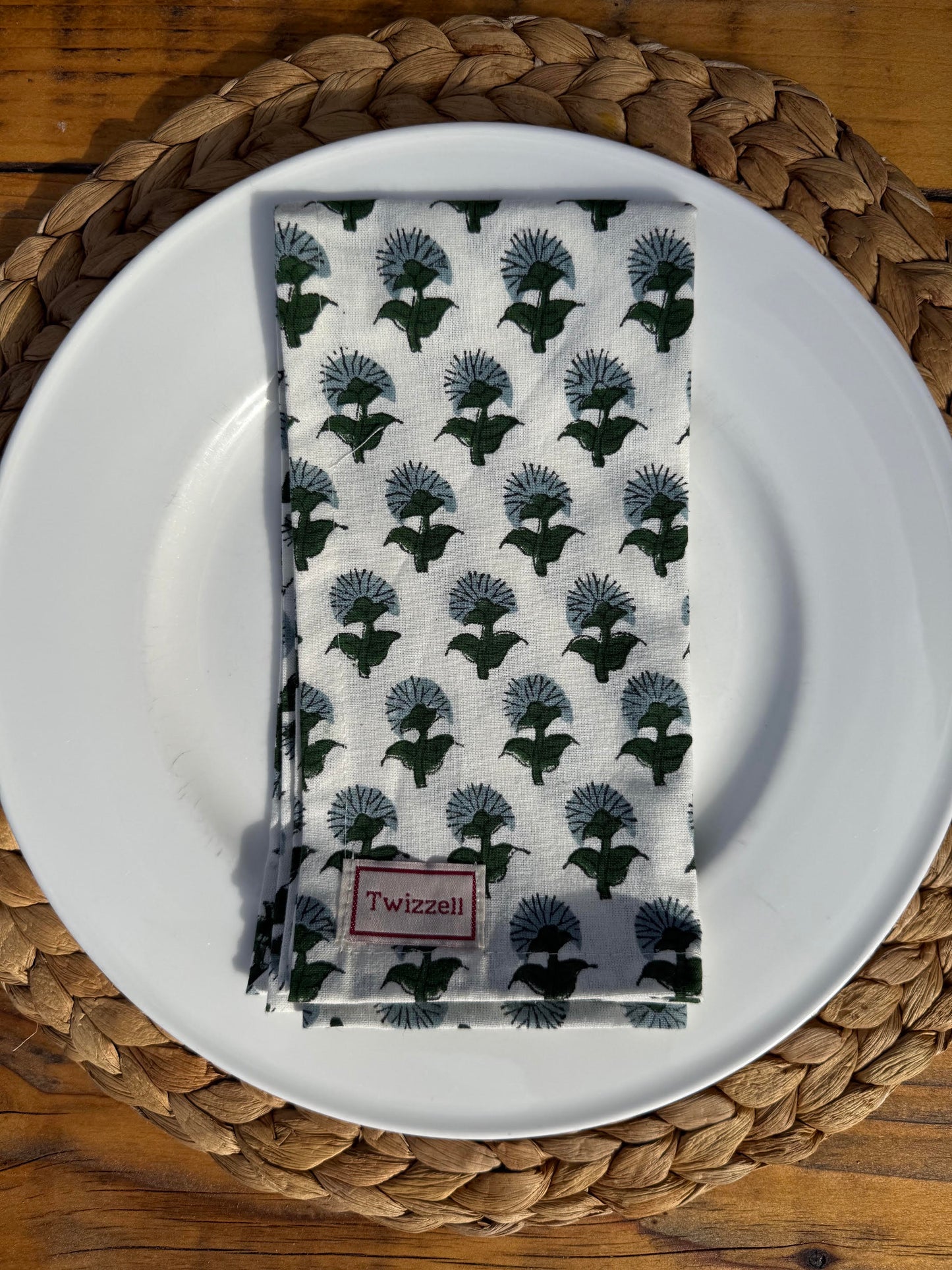Mini Azure Napkins x 4