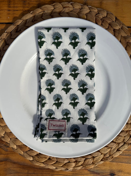 Mini Azure Napkins x 4
